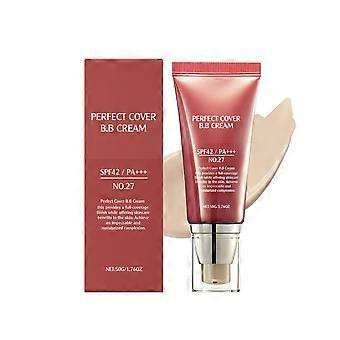 Natürliche Farbe, weicher Haut-Concealer, BB-Creme, milde, feuchtigkeitsspendende, leicht feuchtigkeitsspendende, aufhellende, matte, natürliche, klare, tragbare BB-Creme, 50 g