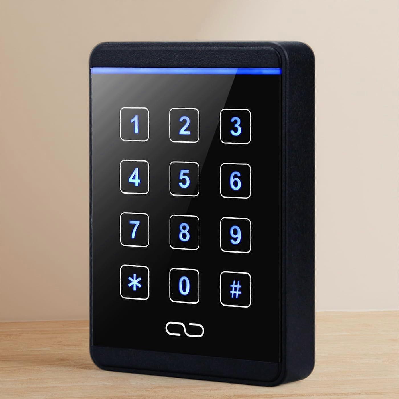 NFC Access Control Reader with Touchscreen Keypad, Waterproof LED Acrylic, Wiegand 26/34 PIN