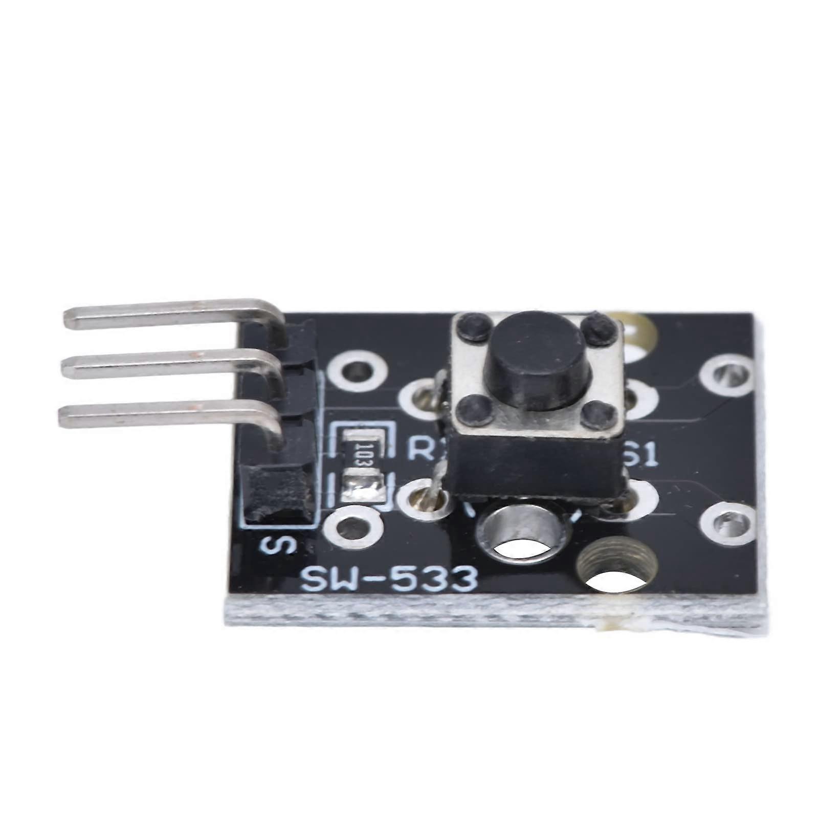 Button Sensor Module 3 Pin Key Switch with Noise Reduction and Heat Dissipation for Single Board Computers