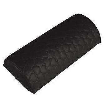 Nail Arm Rest Faux Leather Cushion for Manicure Hand Support Detachable Easy Clean Black