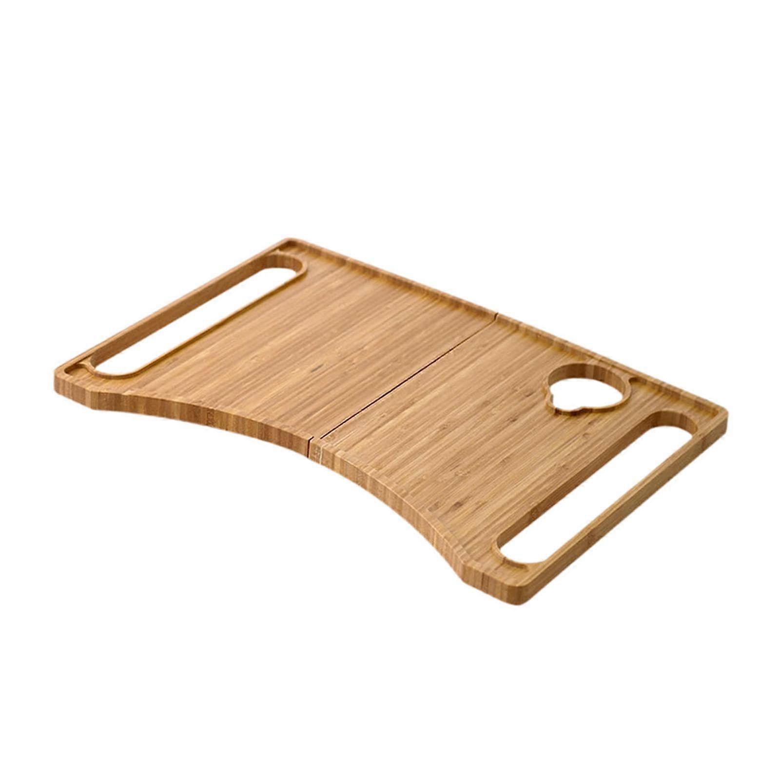 Bamboo Folding Walker Tray Table for Elderly, Universal Fit, Durable and Easy Tool Installation