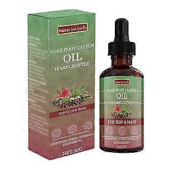 Olio di ricino biologico di radice di poke, aiuta contro cisti, foruncoli, fibromi, linfonodi ingrossati, salute del seno e delle articolazioni - Aiuto linfatico biologico - Tessuto profondo naturale