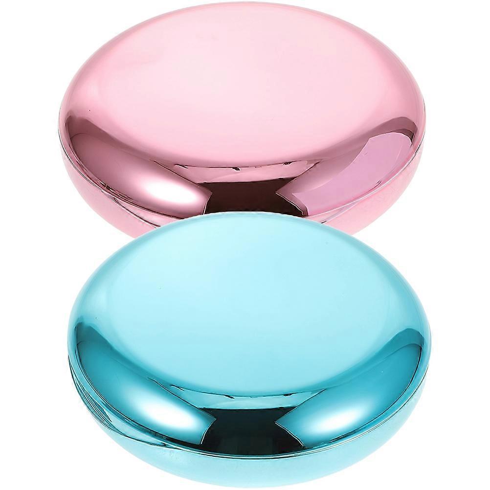 Storage Use Retainer Cases with Mirror 8Pcs Portable Denture Boxes