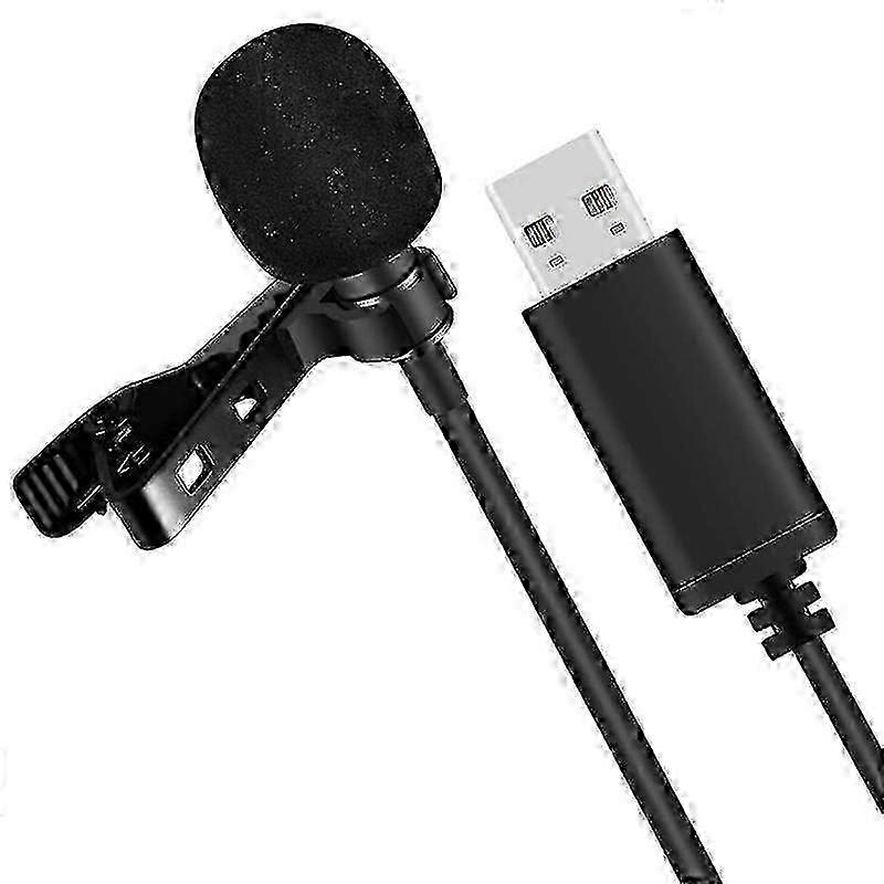 Universal Usb Microphone Lavalier Microphone -on Computer Mic Plug And Play Omnidirectional Mic