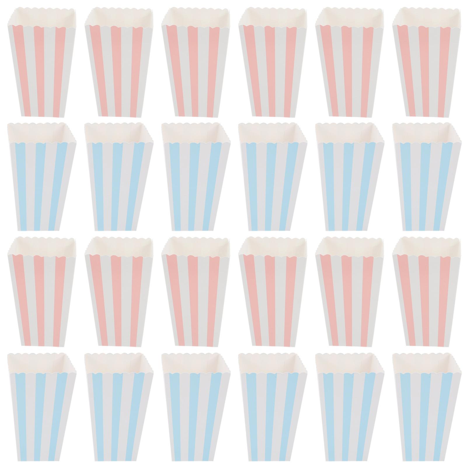 Paper Popcorn Boxes Creative Containers for Storage Use 48Pcs