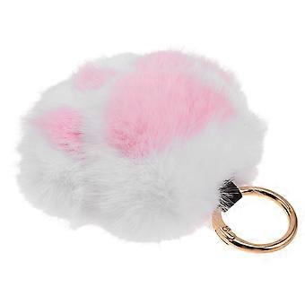 Pluche kattenpoot sleutelhanger voor decoratie, zachte pluizige dierenpoot tashanger