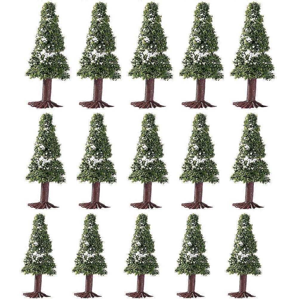 Model Pine Tree Model for Landscape Scenery with 15Pcs Durable Trees