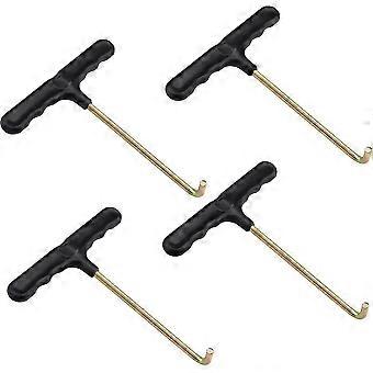 4pcs Trampoline Spring Compressor, Trampoline Tools Metal Spring Balancer T-hook Puller Hand Tool SH