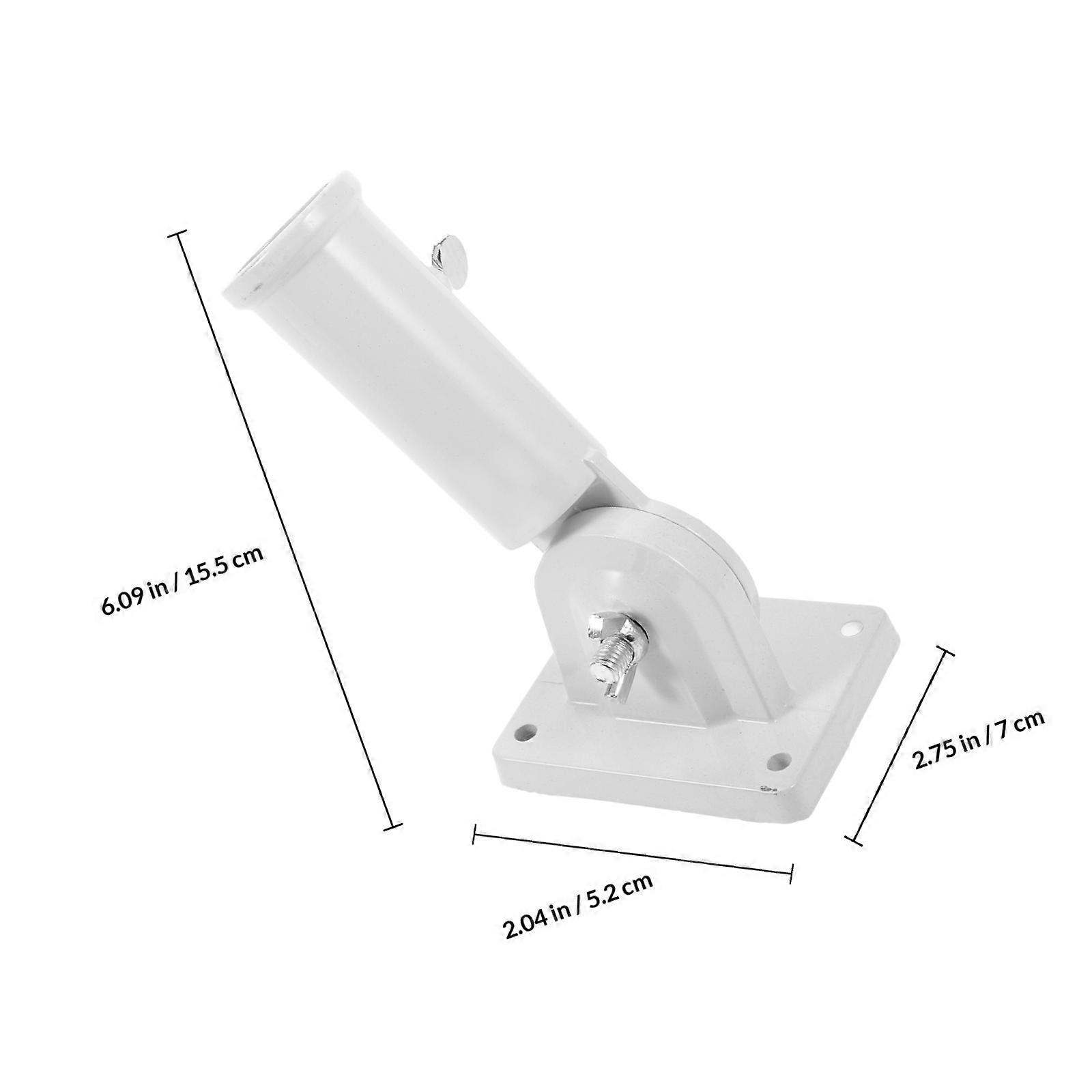 Practical Flag Bracket Holder Adjustable Metal Flag Pole Holder Wall-mounted Flagpole Holder