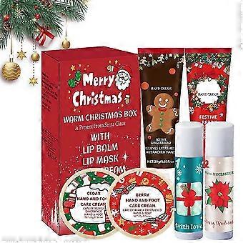 Hand Cream Gift Sets for Women - Christmas Hand Cream for Dry Hands - Small Gift Moisturising Cream with Hand Cream Lip Balm Foot Cream Generally suit