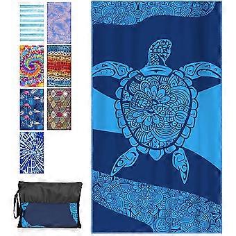 Beach Towel, Microfiber Beach Towel - Heytea Oversized Large Beach Towels for Adults, Sand Free & Quick Dry - 35x71 inch