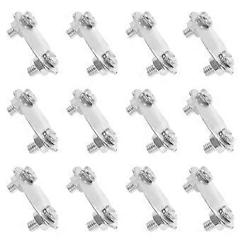Outdoor Bike Mudguards Clip Fixed Buckle for Mountain Bike 20Pcs Silver Iron