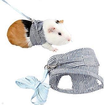 Small Animal Harness Leash Ferret Harness Outdoor Walking Vest Harness for Chinchilla Rat Walking