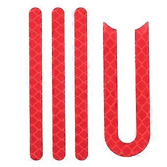 Front Rear Wheel Tyre Cover Protective Reflective Sticker For M365 Electric Scooterred4pcs