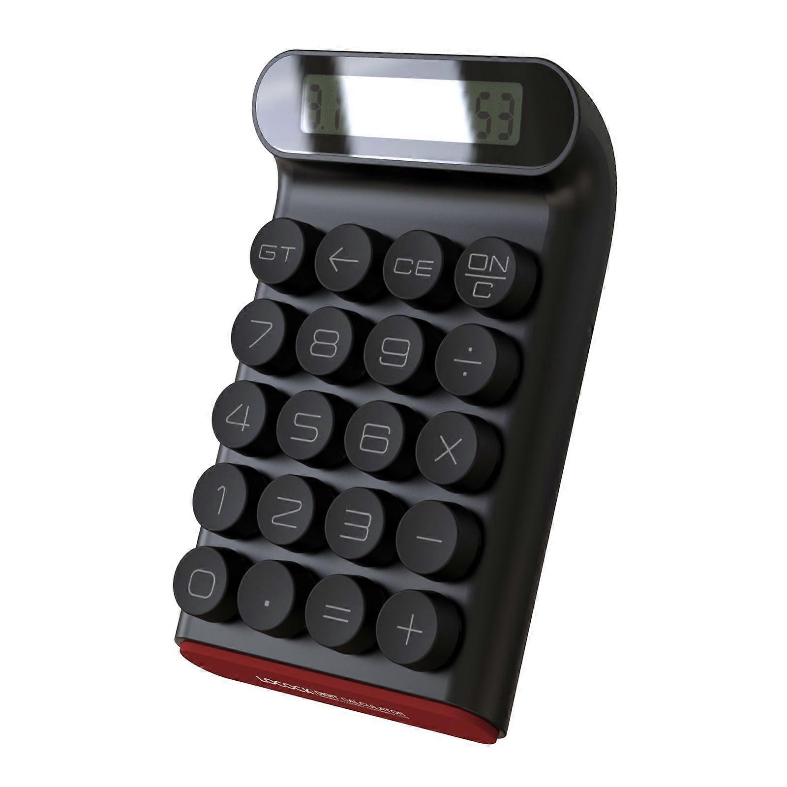 Mechanical Switch Black, Portable for Daily and Basic Office, Large 10 Digit LCD Display