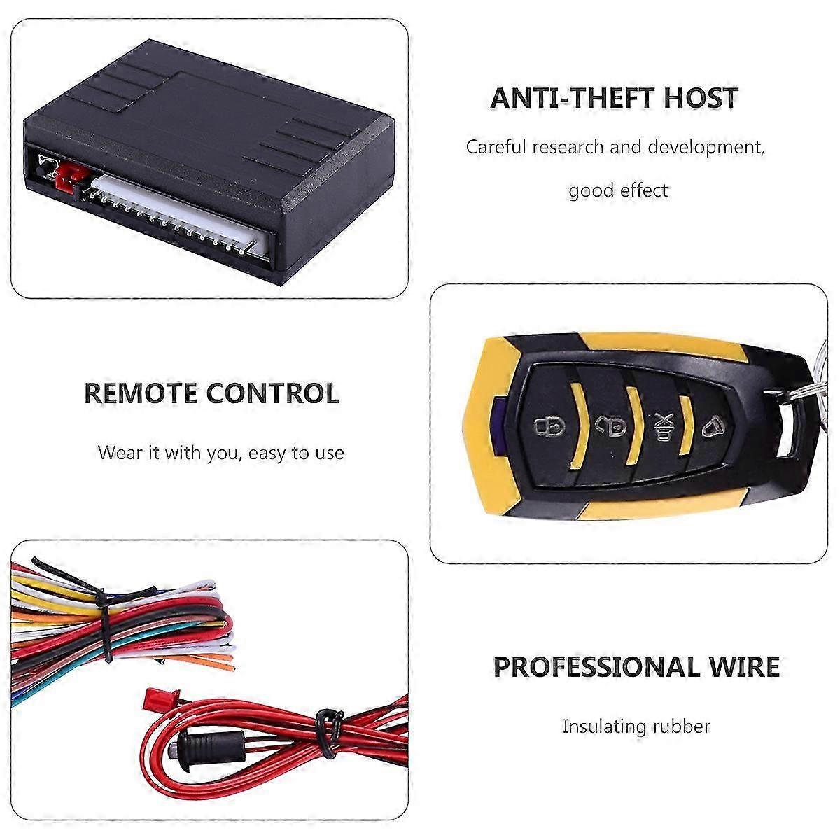 Practical anti-theft device compatible with car anti-theft systems (1 set)