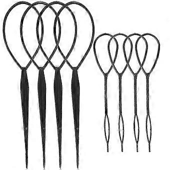 8Pcs Plastic Tail Hair Braid Ponytail Styling Maker Clip Tool for DIY Hairstyles AV
