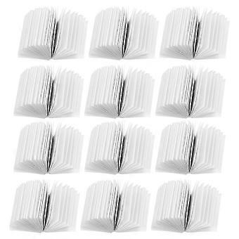 Conjunto de 40 peças de papel para decoração de casa de bonecas em formato de livro em branco em miniatura.