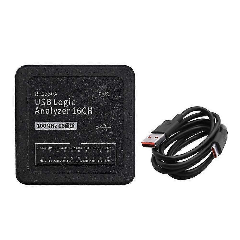 USB Logic Analyzer 16CH USB-C Logic Analyzer RP2350A Microcontroller Digital Signal Synchronous Acquisition