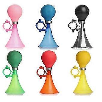 2026 6 sets of children"s bicycle horn air squeeze honking horn plastic bicycle horn scooter horn children"s boy and girl"s horn