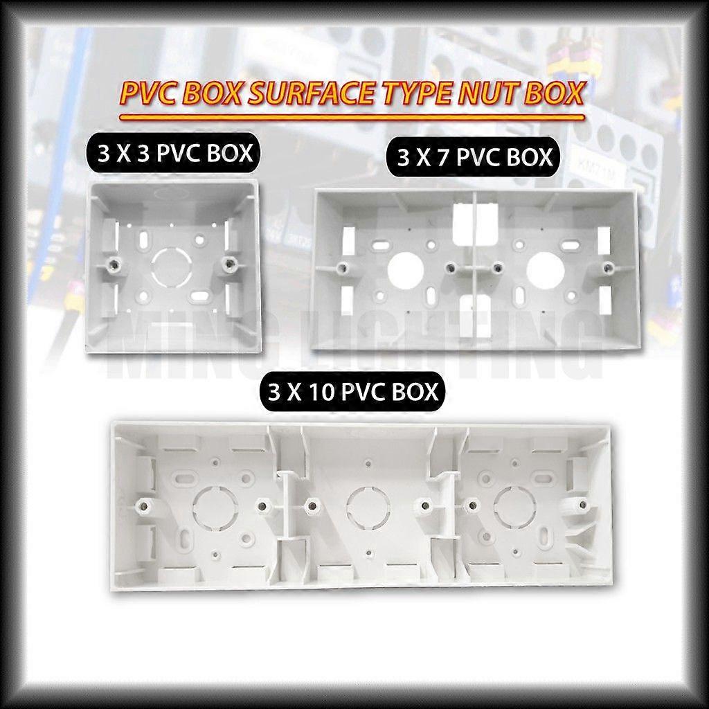 PVC box surface type: Nut box/Electrical box/Base 3X3 3X7 3X10