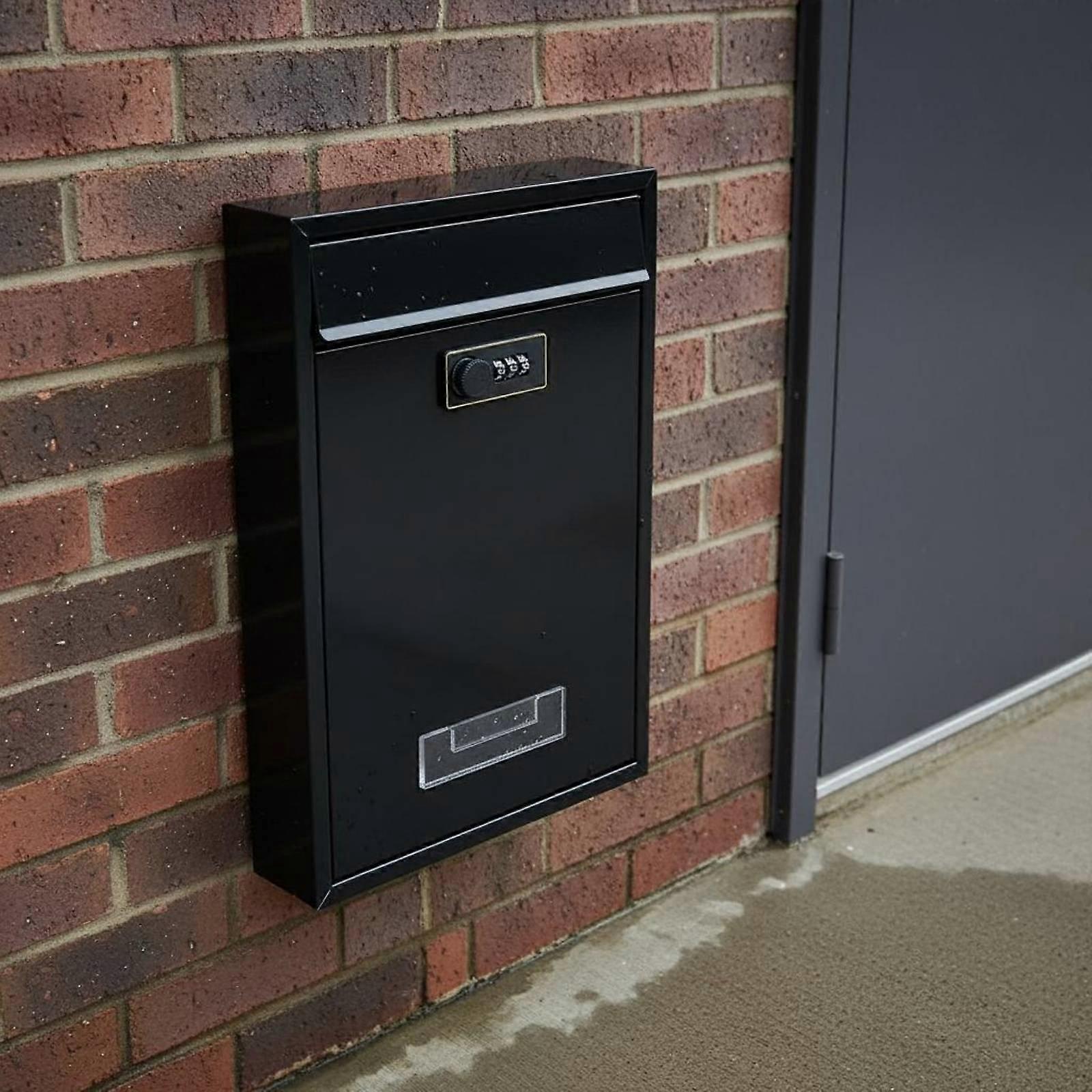 Wall Mount Mailbox Includes 2 Keys Key Lock Mail Container Weather-Resistant