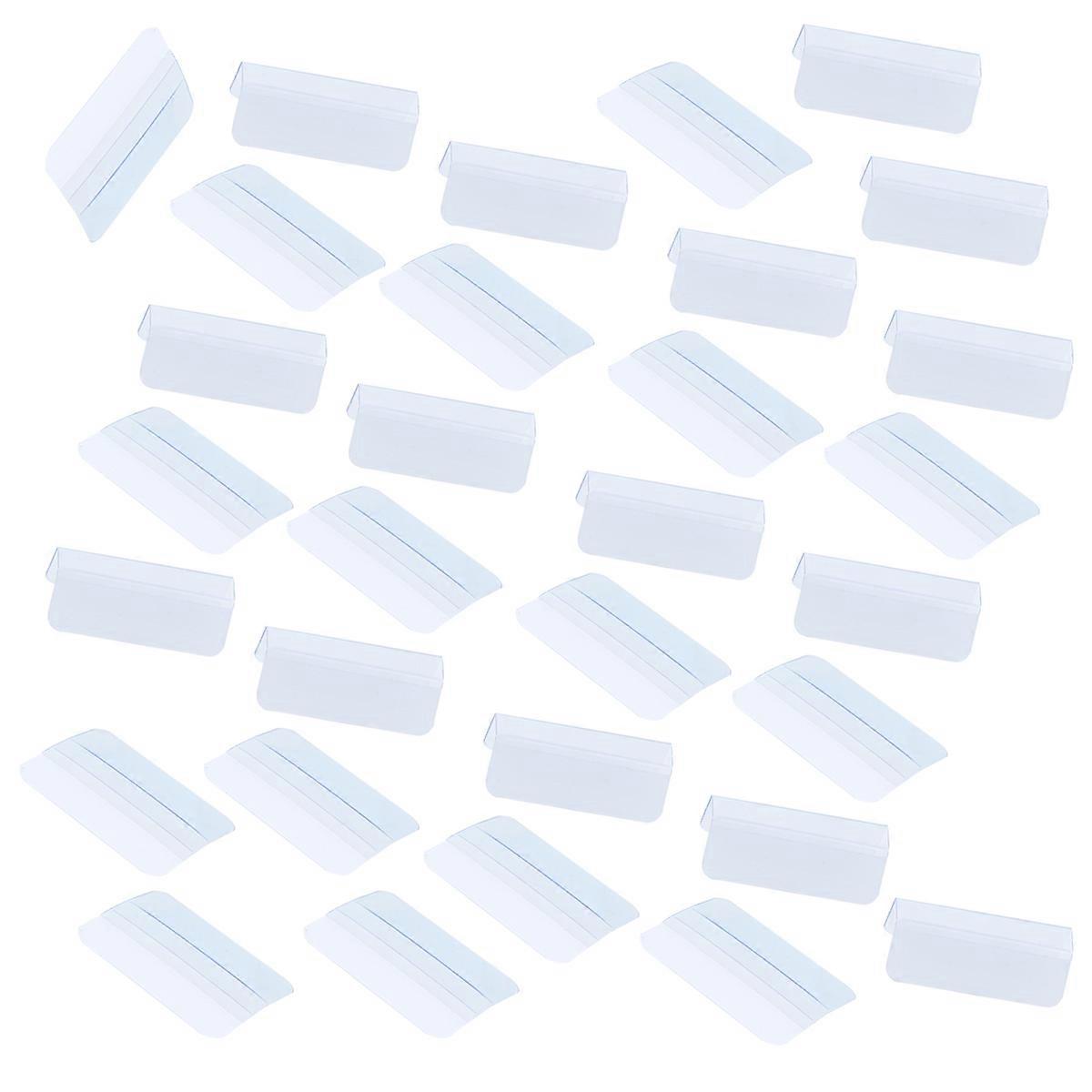 100Pcs Transparent Plastic Earring Hook Adapter for Accessories Display