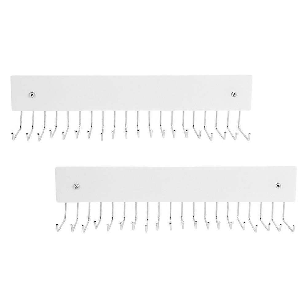 Tie and Belt Rack Wall Mounted Holder with Rotatable Function 4Pcs