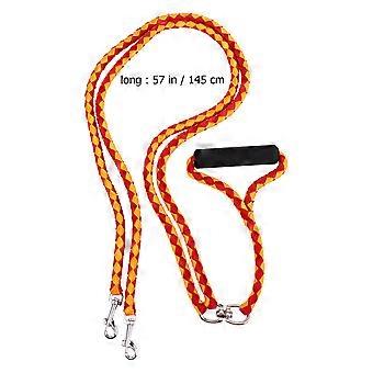 Dog Training Leash Pet Woven Collar for Training Use 1Pcs Double Headed Lead