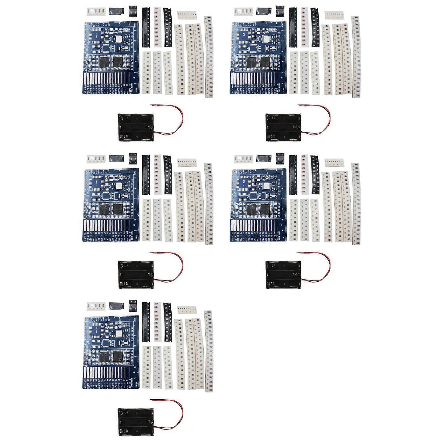 5X SMD Component Welding Practice Board DIY Kit Skill Training Board Led Transistor Set Practice