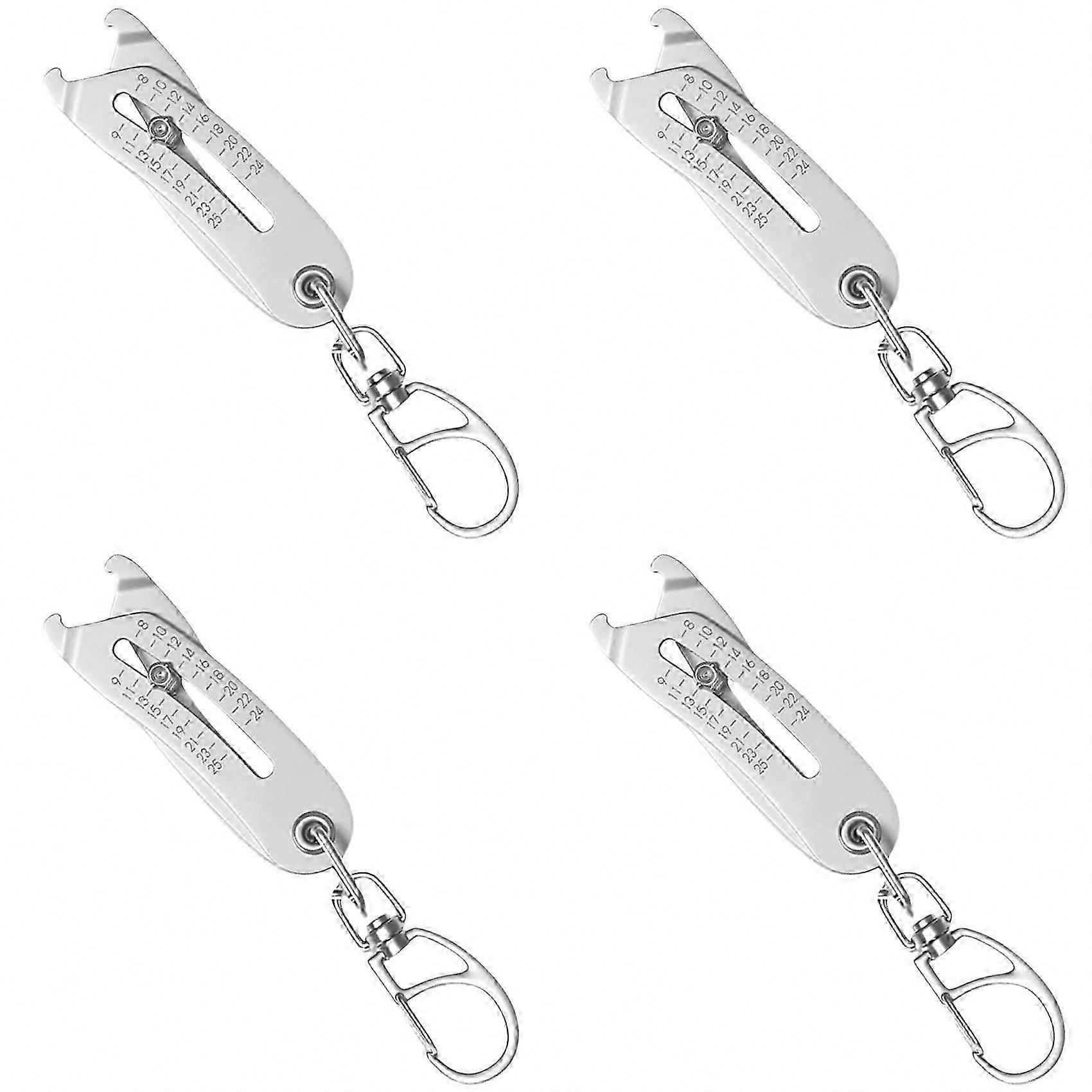 Check Threads & Identify Bolts & Nuts With 4X Precise Thread Size Checker Keychain