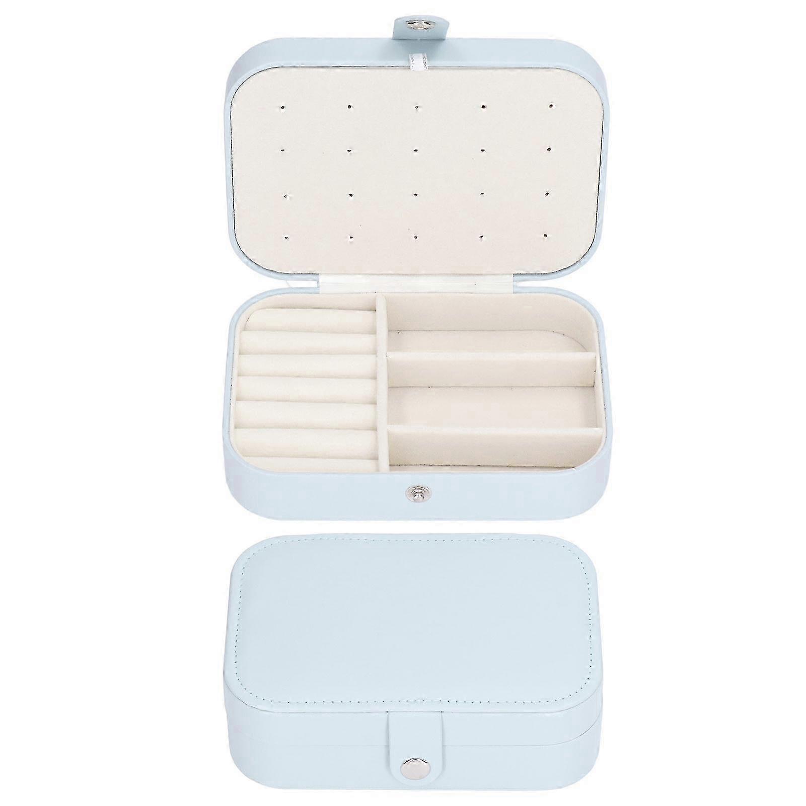 Simple Style Leather Jewelry Case