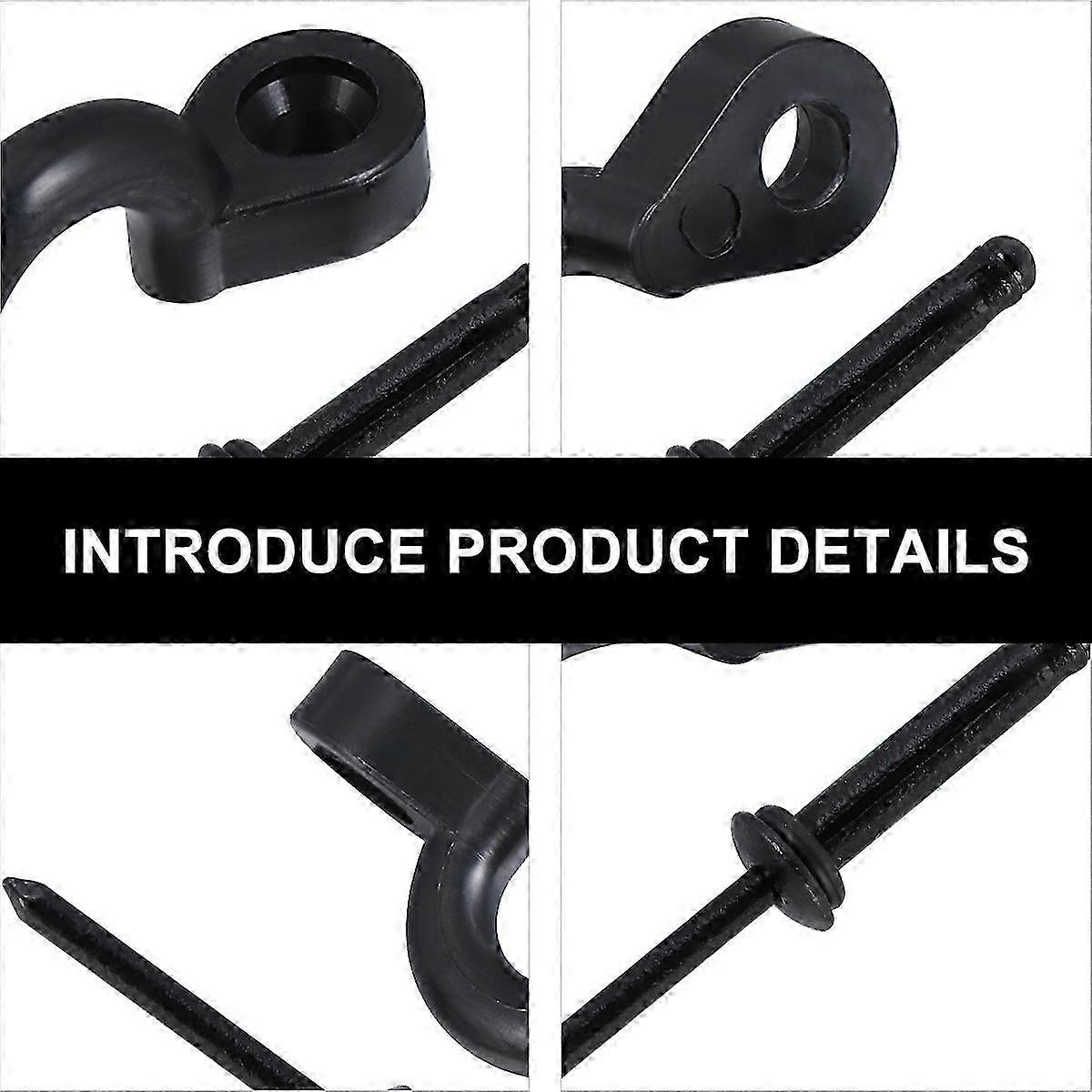 Kayak Accessories Deck Buckle compatible with Replacement Use 1Set Black