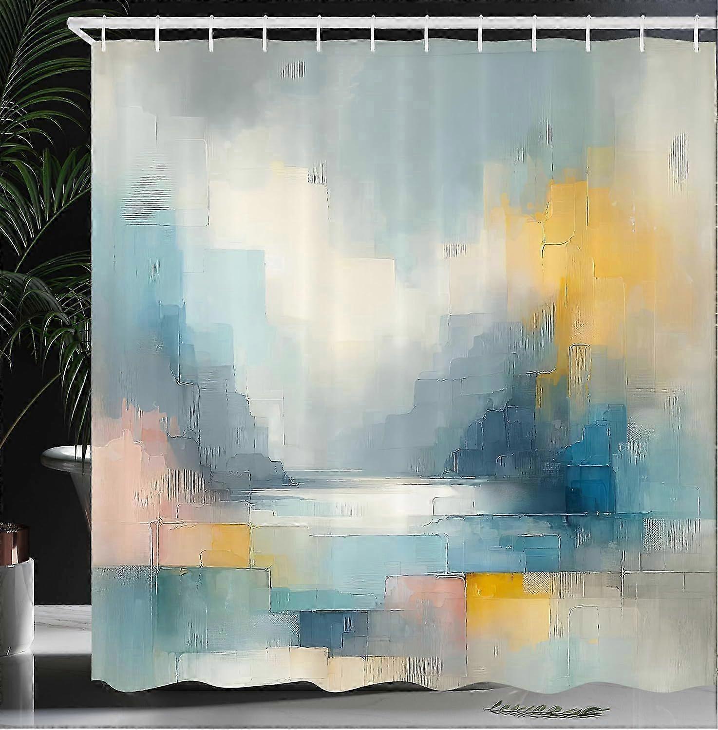 Mildewproof Waterproof Polyester Shower Curtain