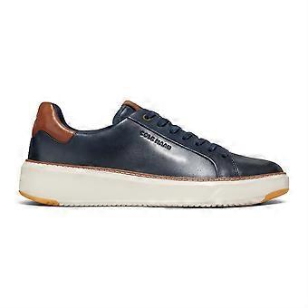 Cole Haan Men's GrandPro Topspin Trainer C37158 Navy Blue Leather Sneakers Shoes