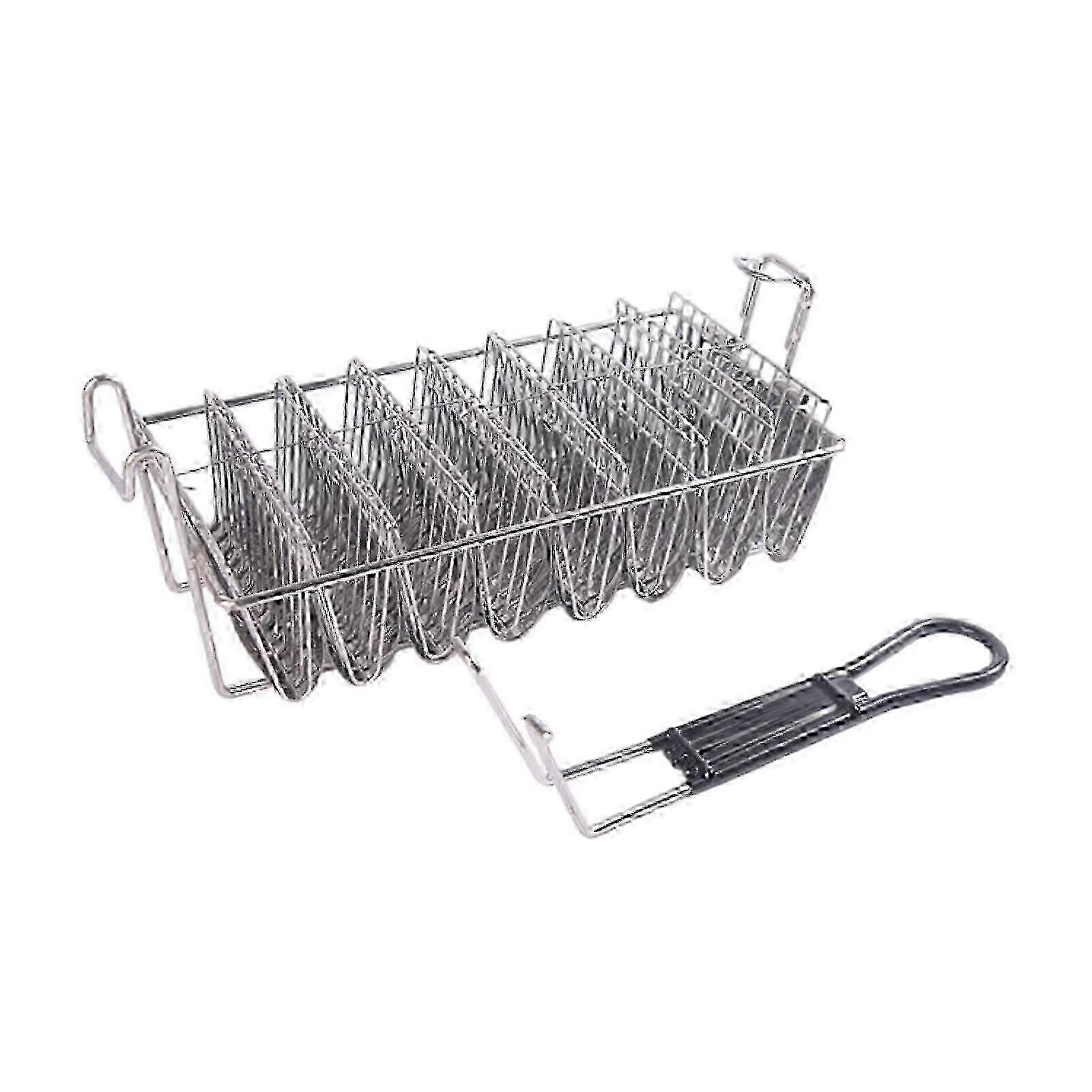 Kitchen Fry Basket compatible with Tacos - Sturdy Shell Shaped Frying Tool