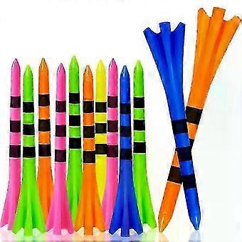 Golf Tees, 50pcs Plastic 5 Claws Stripe, Random Colors, Sport Accessories, Compatible with TE001-Y