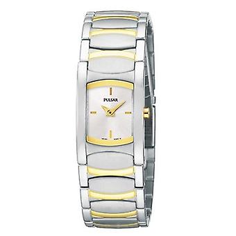 Pulsar ios Quartz Analog Woman Watch with PJ5329X Stainless Steel Bracelet