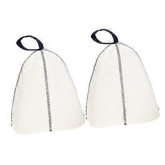 2pcs Sauna Hats for Women with Heat Protection, Breathable Felt, Fits Long Hair, TravelFriendly