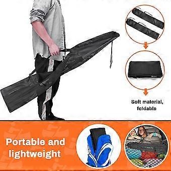 Kayak double-headed paddle storage bag, portable breathable mesh paddle bag, black paddle bag, 126*25cm1171