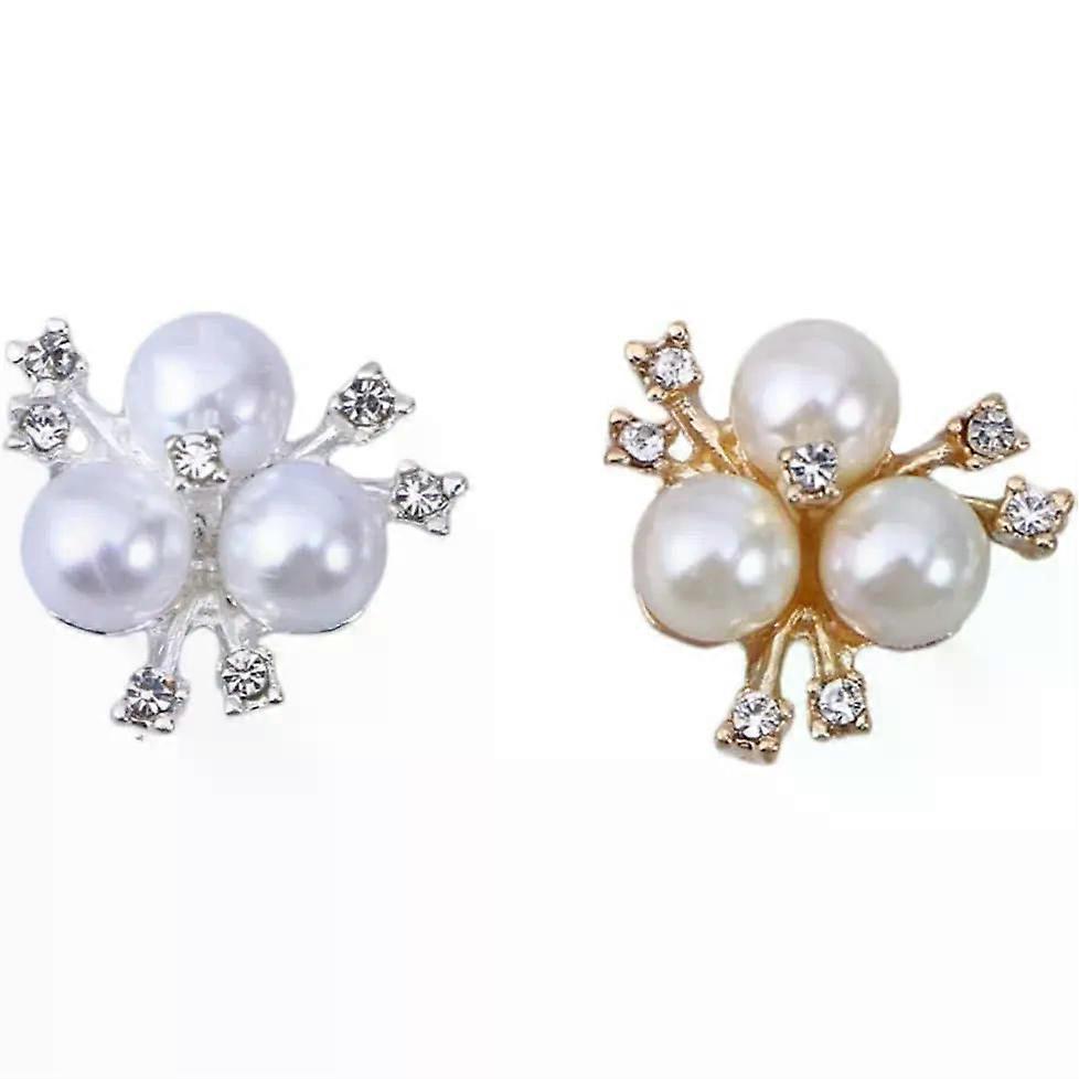 Buttons 20 Pcs Flatback Flower Embellishments