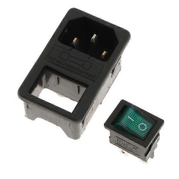 3x 10-15A 250V Input Module Connector Fuse Switch