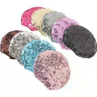 18pcs Glitter Mouse Ears DIY Kit, Faux Leather and Plastic Hair Clip Making Supplies for Barrette Making, Hair Accessories and Party Costume Decor