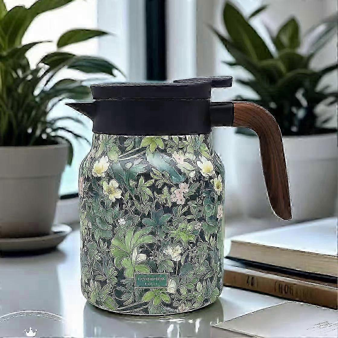 Wood Grain 800ml Insulated Tea Cup