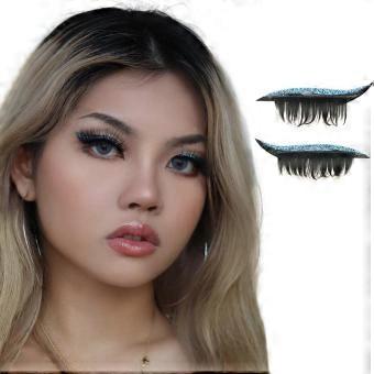Reusable Waterproof Eyelash Stickers for Cat Eye Makeup, Long Lasting Easy Application Temporary Liner