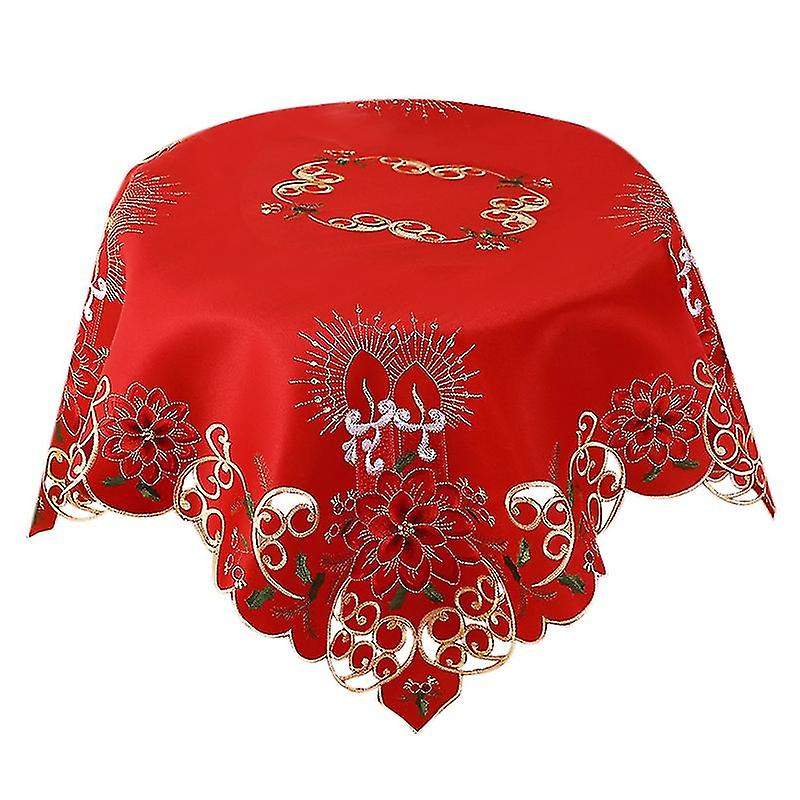 Embroidered Table Cloth,hollow-out Round Tablecloth,for Restnt Dinning Xams Ban