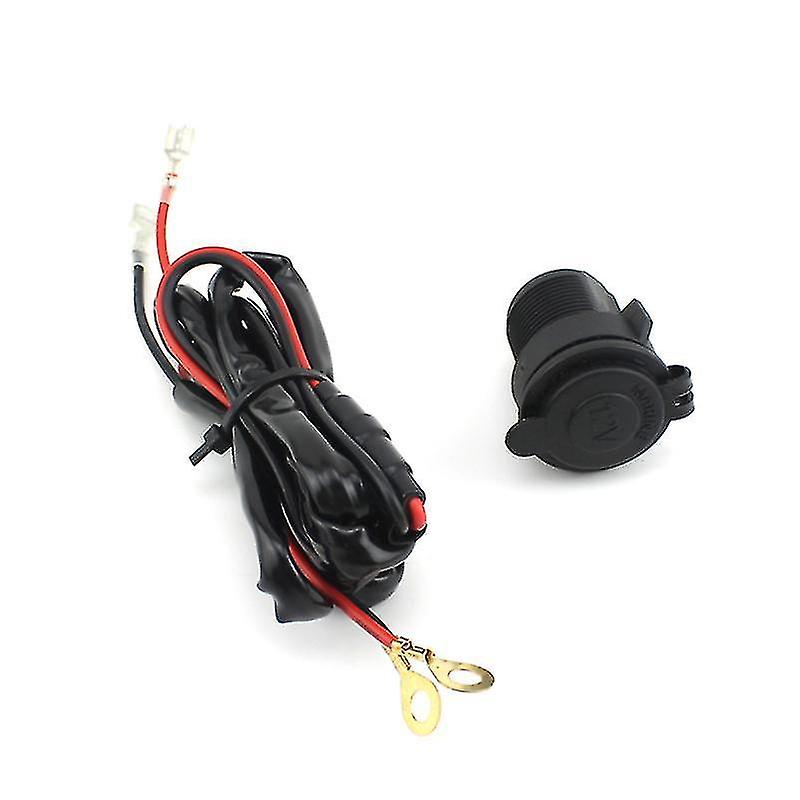 Waterproof 12v Car Motorcycle Female Cigarette Lighter Power Plug Socket Outlet With 1.5m Fuse Line