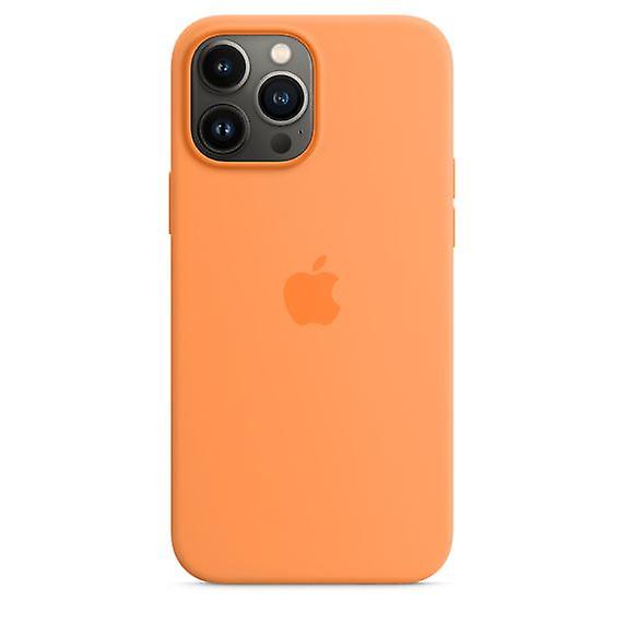 Official Apple iPhone 13 Pro Max Silicone Case with MagSafe – Marigold - Open Retail Box