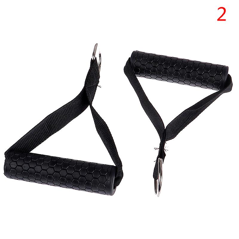 Gym Resistance Bands Handles Anti-slip Tpr Grip Strong Nylon Heavy Duty Cable