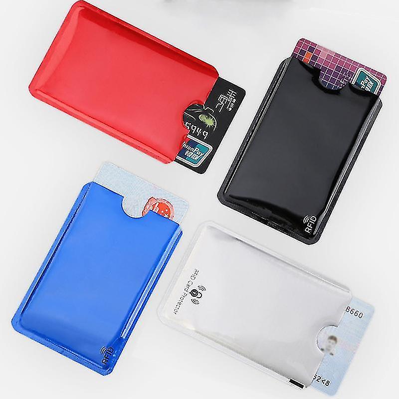 Random 10 Pieces Anti Rfid Blocking Reader Card Cover Holder Protection Id Bank Case